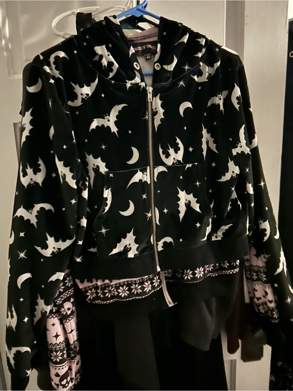 Gothic cropped hoodie